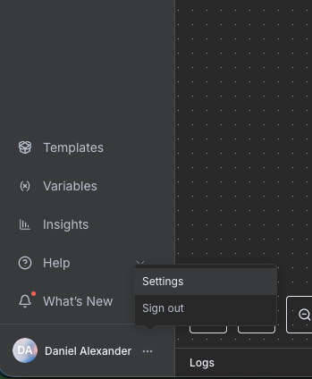 Menu Settings