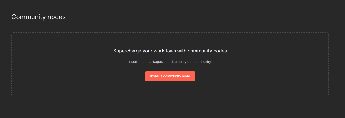 Install a community node